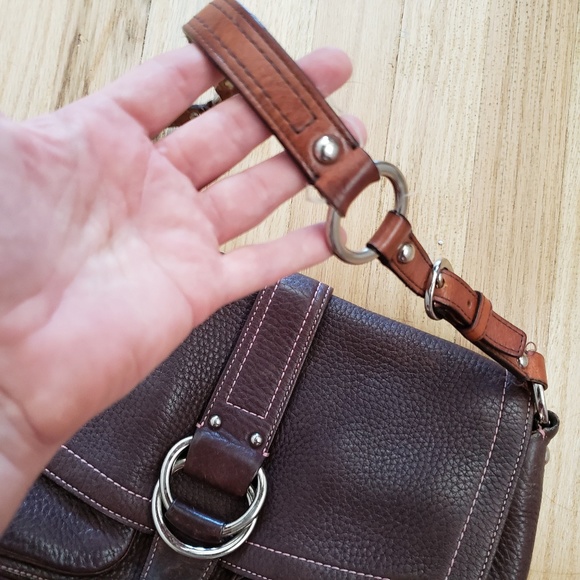 Coach Vintage Shoulder Bag Pebbled Leather - Picture 2 of 8